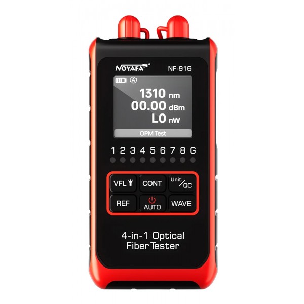 NOYAFA tester καλωδίων οπτικής ίνας NF-916, 850-1650nm, -60~8dBm - 