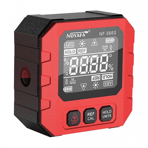 NOYAFA ψηφιακό γωνιόμετρο laser NF-566S, 4x90°, μαγνητικό σώμα, 390mAh - Service & Εργαλεία