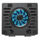 POWERTECH βάση & ψύξη laptop PT-1630 έως 17", 110mm LED fan, μεταλλική, μαύρη