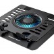 POWERTECH βάση & ψύξη laptop PT-1630 έως 17", 110mm LED fan, μεταλλική, μαύρη