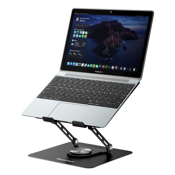 POWERTECH βάση & ψύξη laptop PT-1630 έως 17", 110mm LED fan, μεταλλική, μαύρη - Βάσεις, Ψύξη & Αξεσουάρ