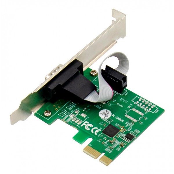 POWERTECH κάρτα επέκτασης PCIe σε serial ST328, 115.2Kbps, ASIX AX99100 - 