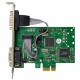 POWERTECH κάρτα επέκτασης PCIe σε 2x serial ST349, 921.6Kbps, SB16C1052PCI