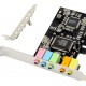 POWERTECH κάρτα επέκτασης ήχου PCIe σε 2x channel audio ST13, CMI8738 + ASM1083