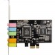 POWERTECH κάρτα επέκτασης ήχου PCIe σε 2x channel audio ST13, CMI8738 + ASM1083