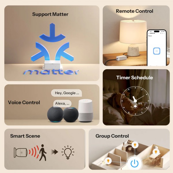 SONOFF smart διακόπτης BASIC Gen5, 1 κανάλι, WiFi, συμβατός με Matter, 10A, λευκός