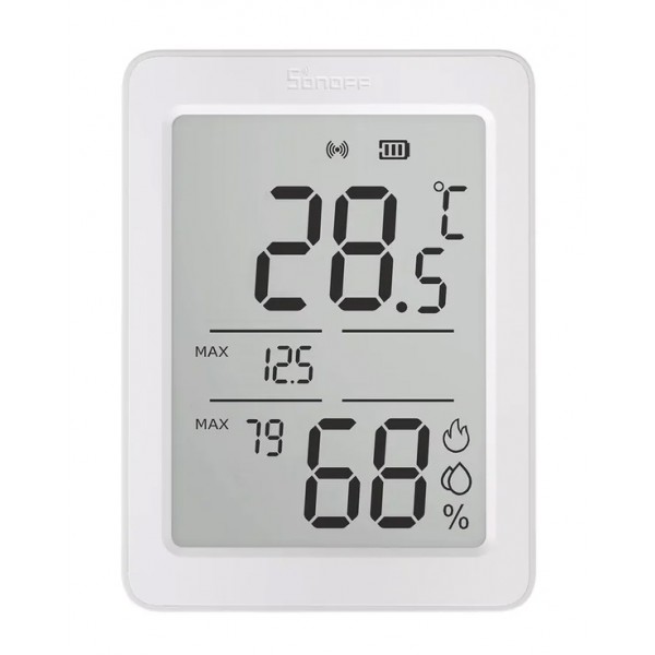SONOFF smart θερμόμετρο & υγρασιόμετρο AirGuard TH, έως 60°C, ZigBee 3.0 & Bluetooth, λευκό - Συναγερμοί