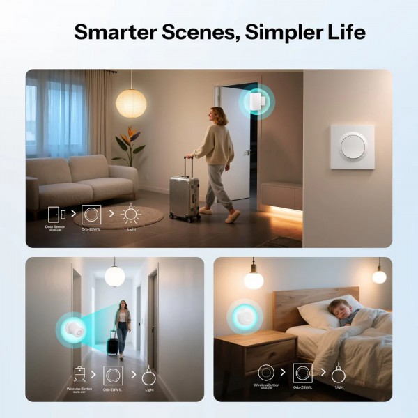SONOFF smart επιτοίχιος διακόπτης Orb-ZBW1L, μονός, ZigBee 3.0, 6A, λευκός - Service & Εργαλεία