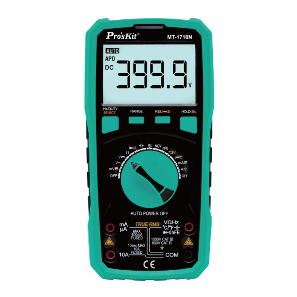 PROSKIT ψηφιακό πολύμετρο MT-1710N, μέτρηση AC/DC, True RMS, NCV - Service & Εργαλεία