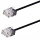 POWERTECH καλώδιο δικτύου CAB-N466, Cat 6A U/UTP, ultra slim, copper, 500MHz, 15m, μαύρο
