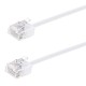 POWERTECH καλώδιο δικτύου CAB-N474, Cat 6A U/UTP, ultra slim, copper, 500MHz, 5m, λευκό