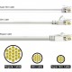 POWERTECH καλώδιο δικτύου CAB-N474, Cat 6A U/UTP, ultra slim, copper, 500MHz, 5m, λευκό