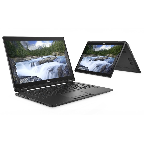 DELL Laptop Latitude 7390 2 IN 1, Refurbished Grade B, i7-8650U, 8/256GB M.2, 13.3", Cam, UHD Graphics 620, FreeDOS - 