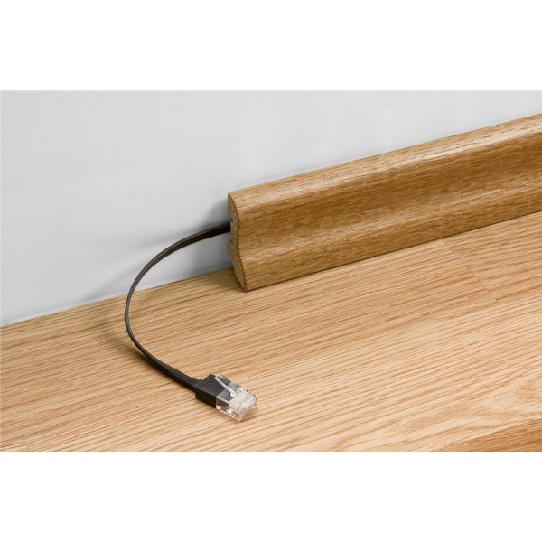 GOOBAY καλώδιο δικτύου 96314, CAT 6A U/UTP, flat, 500MHz, Copper, 1m, λευκό - Δίκτυο