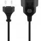 GOOBAY μπαλαντέζα προέκταση ρεύματος 50510, Europlug, 2x 0.75mm², 5m, μαύρη