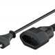 GOOBAY μπαλαντέζα προέκταση ρεύματος 50510, Europlug, 2x 0.75mm², 5m, μαύρη