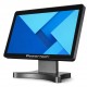POWERTECH οθόνη αφής PT-1631, LCD, 17.3" 1920x1080p, HDMI/VGA, VESA 75x75mm, μαύρη