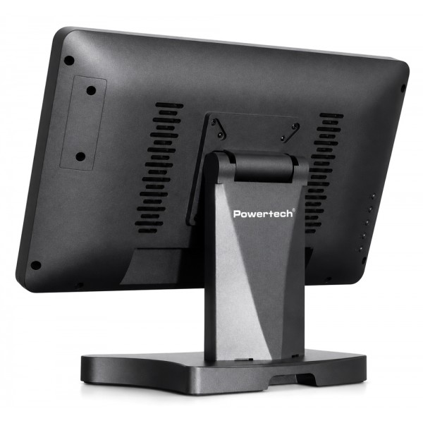 POWERTECH οθόνη αφής PT-1631, LCD, 17.3" 1920x1080p, HDMI/VGA, VESA 75x75mm, μαύρη
