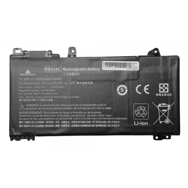 POWERTECH συμβατή μπαταρία RE03-3S1P για HP ProBook 430/440/450/455 G6 - Service & Εργαλεία