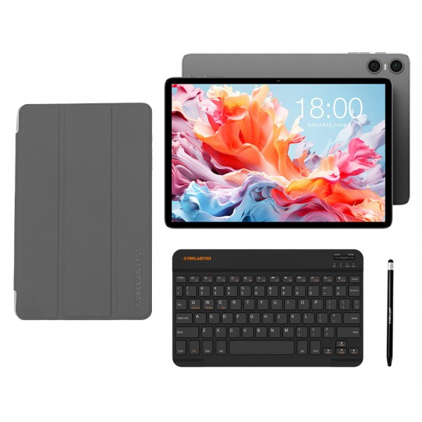 TECLAST tablet P30T με πληκτρολόγιο/στυλό αφής/θήκη, 10.1", 3/128GB, Android 16, 6000mAh, γκρι - 