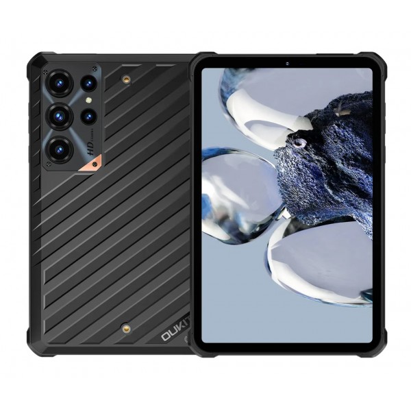 OUKITEL tablet RT11, 8", 8/128GB, 10000mAh, 5G, IP68/IP69K/MIL-STD-810H, μαύρο - 