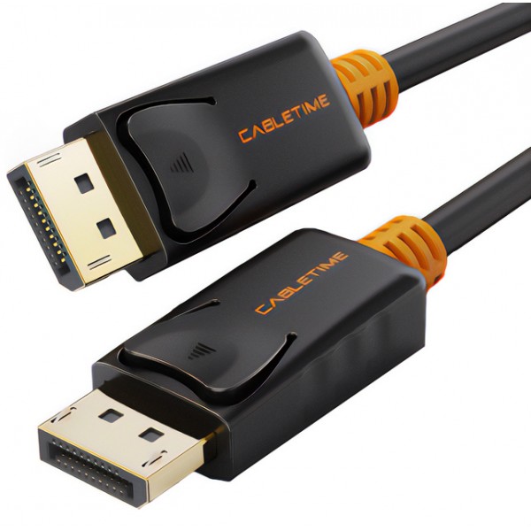 CABLETIME καλώδιο DisplayPort CT-AV585-01G, 4K/60Hz, 3m, μαύρο - Καλώδια - Αντάπτορες