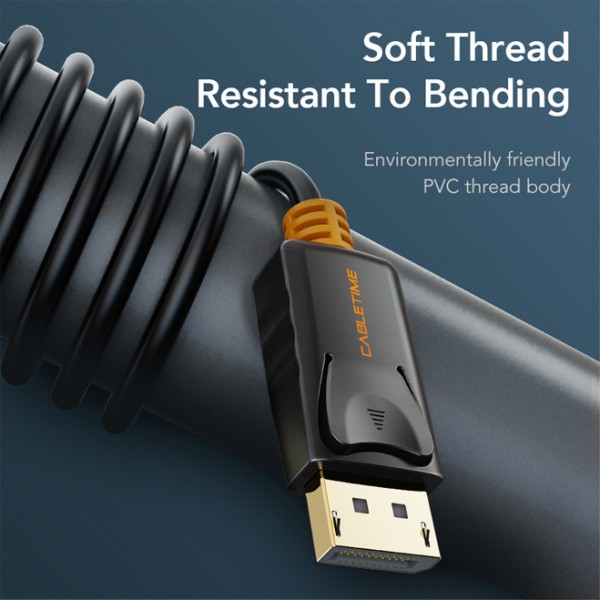 CABLETIME καλώδιο DisplayPort σε HDMI CT-AV585-02G, 1080p/60Hz, 3m, μαύρο - Καλώδια - Αντάπτορες