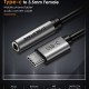CABLETIME αντάπτορας USB-C σε 3.5mm CT-CMAUDIO, γκρι