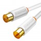 CABLETIME καλώδιο κεραίας CT-AV101-02, 75 Ohm, 2m, λευκό