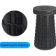 HOME USE πτυσσόμενο καρεκλάκι HUH-0269, αντοχή έως 200kg, 30x50cm, μαύρο