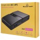 POWERTECH mini DC UPS PT-1634, 36W, 20000mAh, 3x DC, USB/USB-C, PoE/LAN, μαύρο