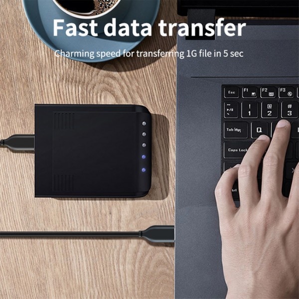 CABLETIME καλώδιο USB CT-C160-U3-AMAMN, 5 Gbps, 1m, μαύρο - 