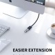 CABLETIME καλώδιο προέκτασης USB CT-C160-U3-AMAFN, 5Gbps, 2m, μαύρο
