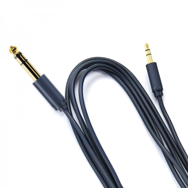 CABLETIME καλώδιο ήχου 3.5mm σε 6.3mm CT-AV321-H11G, 1.8m, μαύρο - 