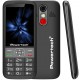 POWERTECH κινητό τηλέφωνο Sentry 3.36, 3.36", dual SIM, πλήκτρο SOS, μαύρο