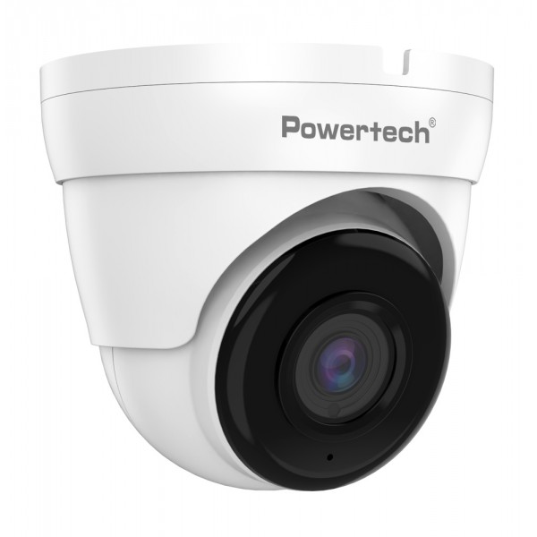 POWERTECH υβριδική κάμερα CCTV PT-1587 με μικρόφωνο & υπέρυθρα, 5MP, 2.8mm, IP66 - CCTV Κάμερες