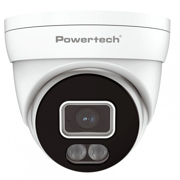 POWERTECH υβριδική κάμερα CCTV PT-1584 με μικρόφωνο & Full Color λειτουργία, 5MP, 2.8mm, IP67 - CCTV Κάμερες