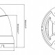 POWERTECH υβριδική κάμερα CCTV PT-1584 με μικρόφωνο & Full Color λειτουργία, 5MP, 2.8mm, IP67