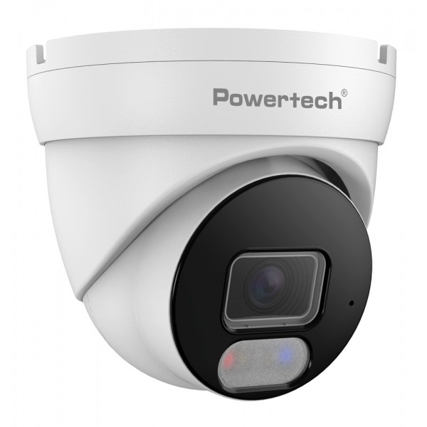 POWERTECH IP κάμερα PT-1591 με μικρόφωνο & Full Color λειτουργία, 4MP, 2.8mm, PoE, IP67 - 