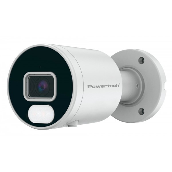 POWERTECH IP κάμερα PT-1592 με μικρόφωνο & Full Color λειτουργία, 4MP, 2.8mm, PoE, IP67 - 