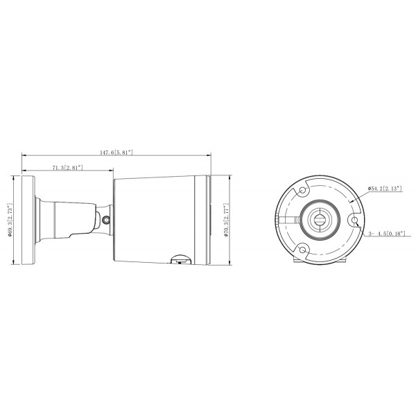 POWERTECH IP κάμερα PT-1592 με μικρόφωνο & Full Color λειτουργία, 4MP, 2.8mm, PoE, IP67 - 