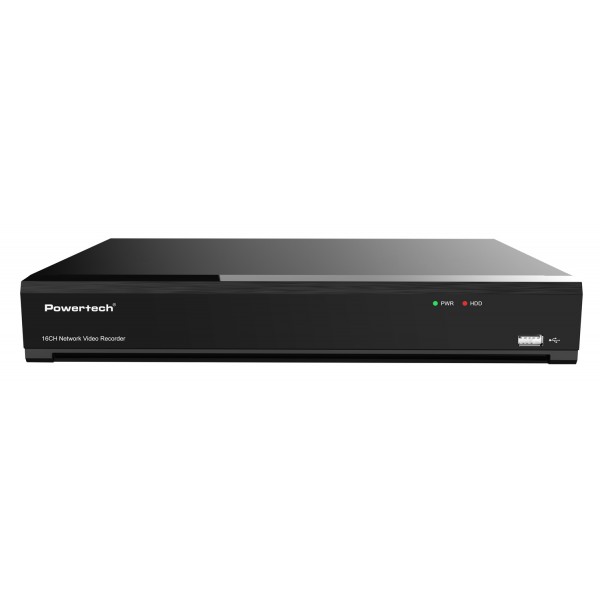 POWERTECH NVR καταγραφικό PT-1599, 8MP, H.264+/H.265+, 16 κανάλια - 