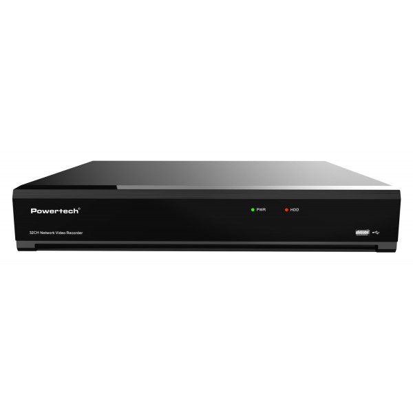 POWERTECH NVR καταγραφικό PT-1600, 12MP, H.264+/H.265+, 32 κανάλια - 