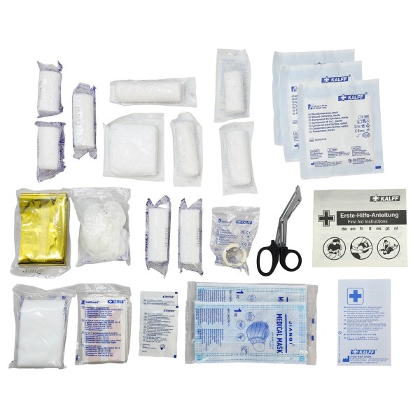 KALFF kit πρώτων βοηθειών για οχήματα FK7151-99, DIN 13164-2022, κόκκινο - Σπίτι & Gadgets