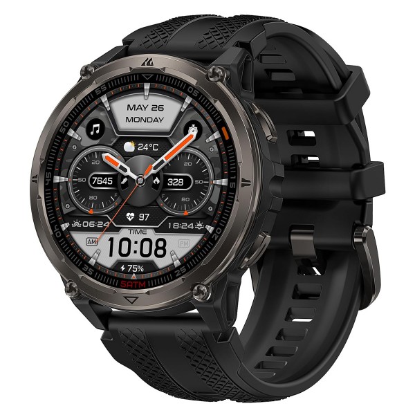 KOSPET smartwatch ORB 2, heart rate, 1.43" AMOLED, GPS, 5 ATM & IP69, με φακό, μαύρο - Σύγκριση Προϊόντων