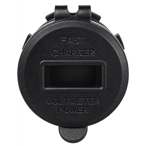POWERTECH πρίζα USB για σκάφη & οχήματα PTL-031, USB-C & 2x USB, 36W, με οθόνη, IP65