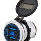 POWERTECH πρίζα USB για σκάφη & οχήματα PTL-031, USB-C & 2x USB, 36W, με οθόνη, IP65