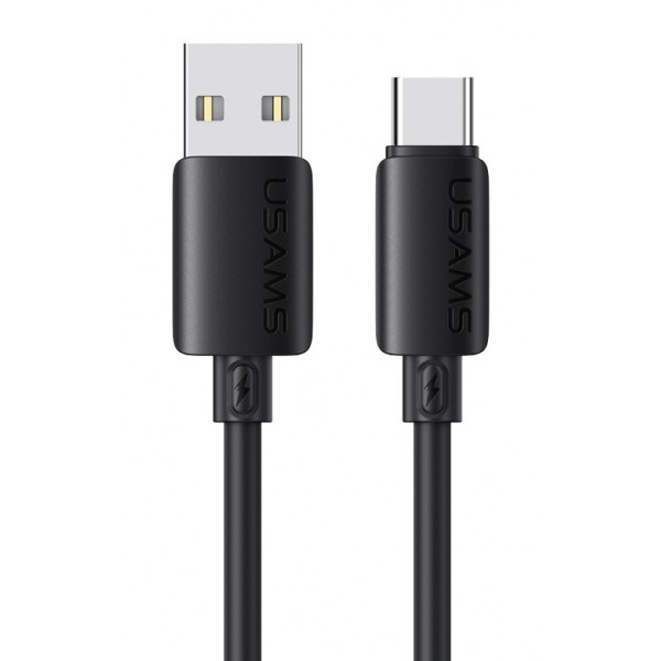 USAMS καλώδιο USB-C σε USB SJ786, σιλικόνης, 3A, 480Mbps, 1m, μαύρο - USAMS
