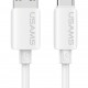 USAMS καλώδιο USB-C σε USB SJ786, σιλικόνης, 3A, 480Mbps, 1m, λευκό