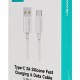 USAMS καλώδιο USB-C σε USB SJ786, σιλικόνης, 3A, 480Mbps, 1m, λευκό